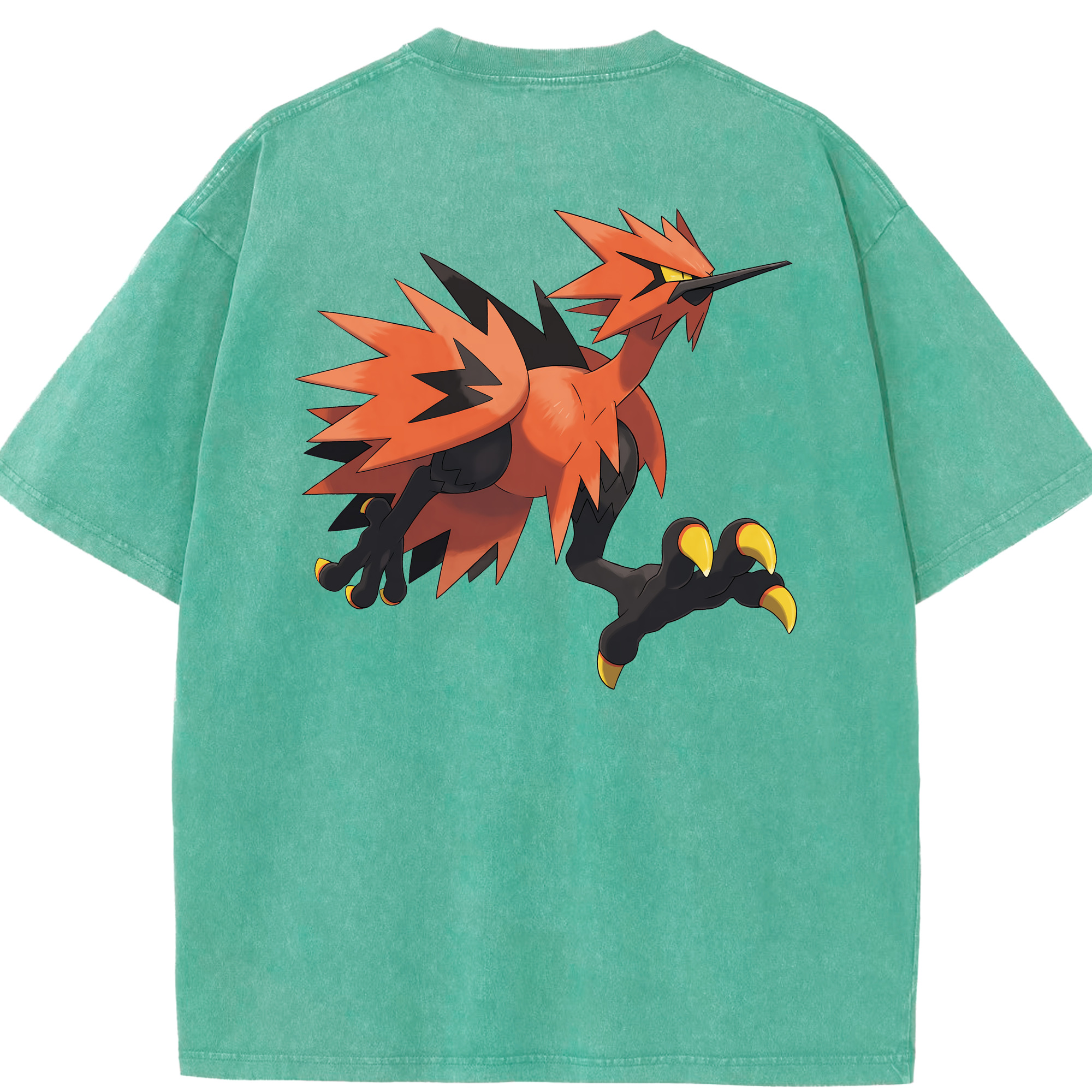 （画像用） ポケットモンスター Pokémon 綿100% ヴィンテージ風 半袖Tシャツ（背面プリント）
